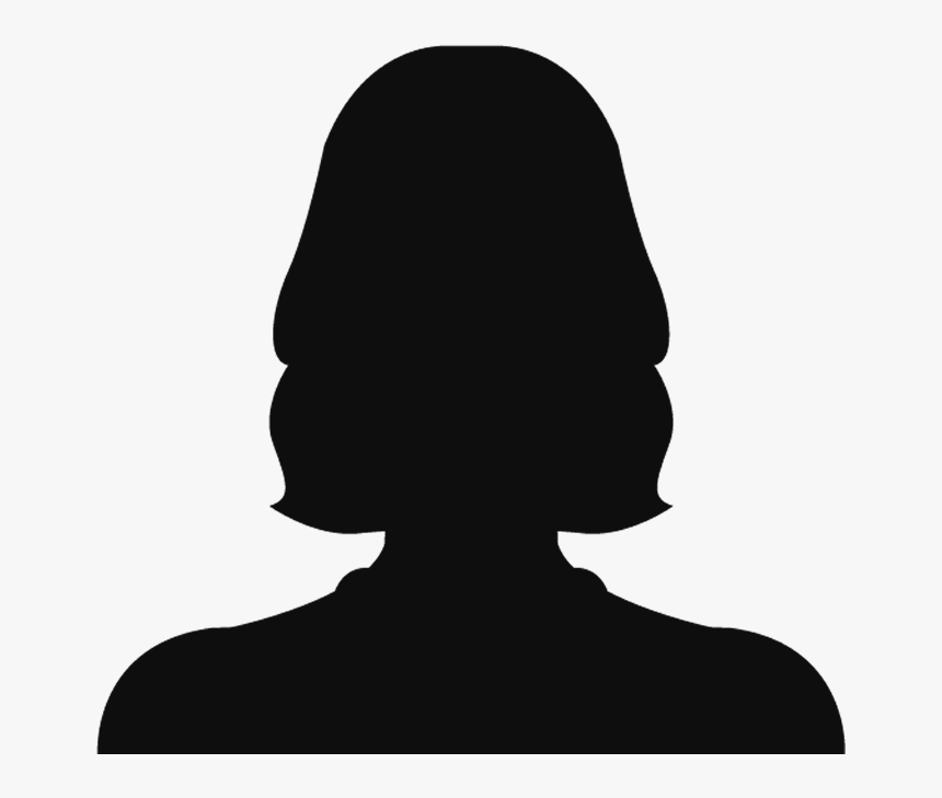 Dark silhouette of woman